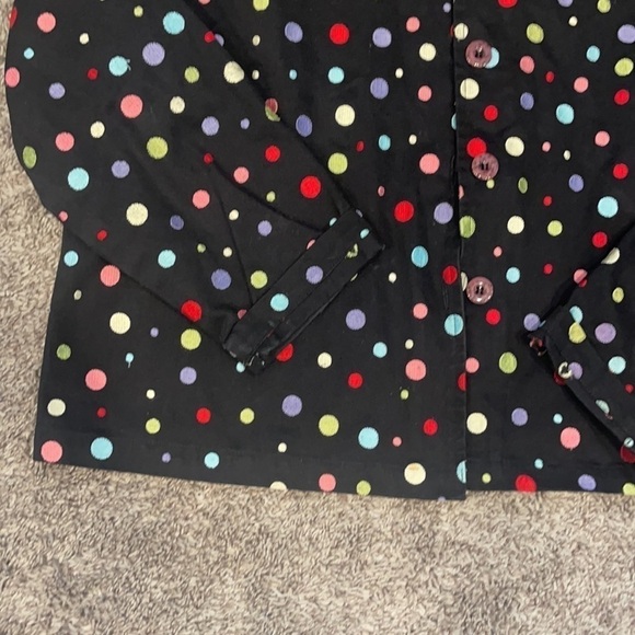 Keren Hart Polka-Dot Button-Front Jacket size L - Picture 5 of 10